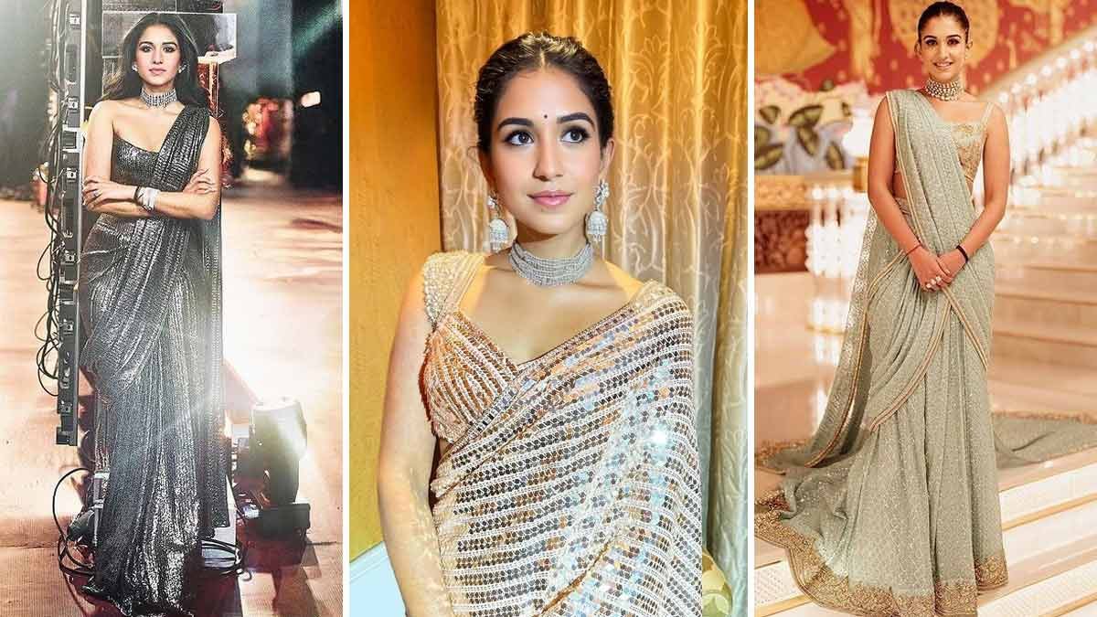 राधिका मर्चेंट के ढंग का माया, शिष्ट लुक ने खींचा ध्यान