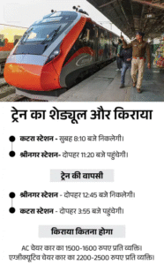 नई दिल्ली से श्रीनगर तक वंदे भारत एक्सप्रेस का नया मार्ग और सुरक्षा प्रक्रिया