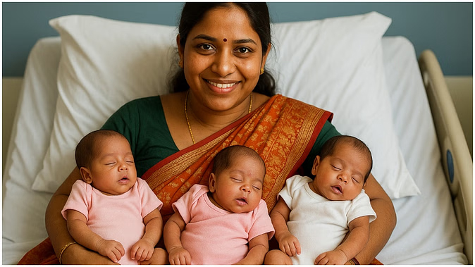 तीन बेटियों