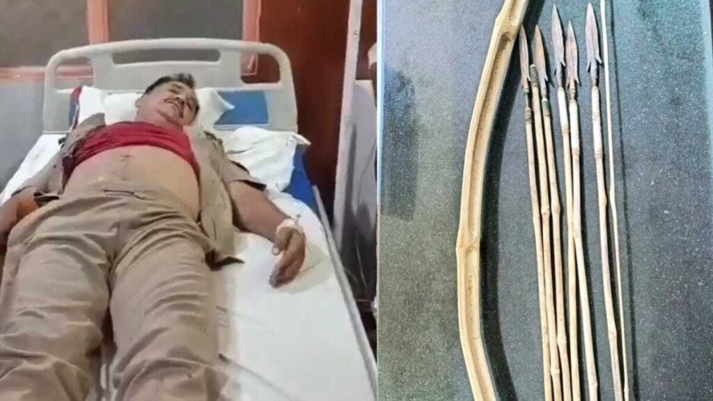 UP News: लखनऊ में सीबीआई दरोगा पर धनुष बाण से हमला