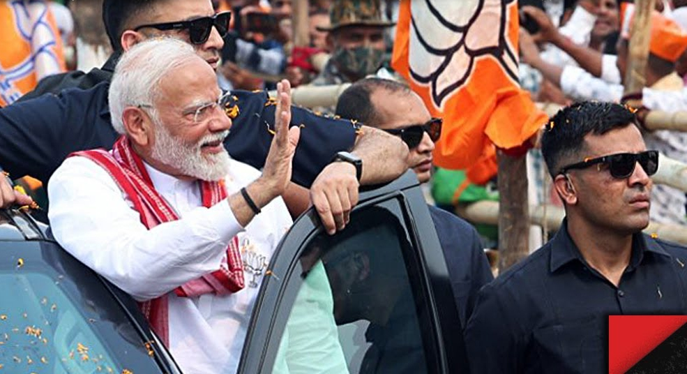 Bihar : पटना में आज पीएम मोदी का पांच किलोमीटर लंबा रोड शो