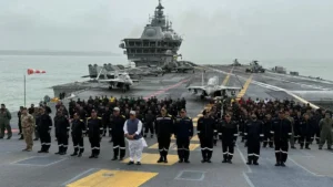 INS Vikrant पर पहुंचे रक्षा मंत्री राजनाथ सिंह
