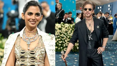 Royal: मेट गाला में शाहरुख और ईशा अंबानी का जलवा
