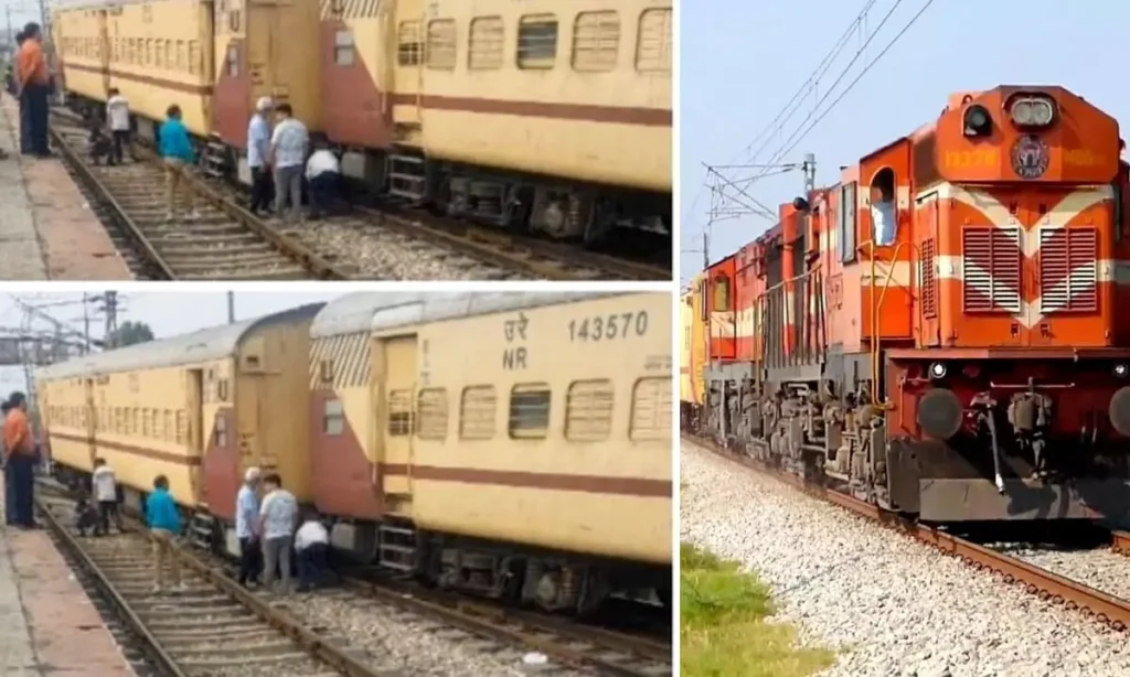 प्लेन क्रैश हादसे के बीच दिल्ली में रेल दुर्घटना, पटरी से उतरी ट्रेन की बोगी
