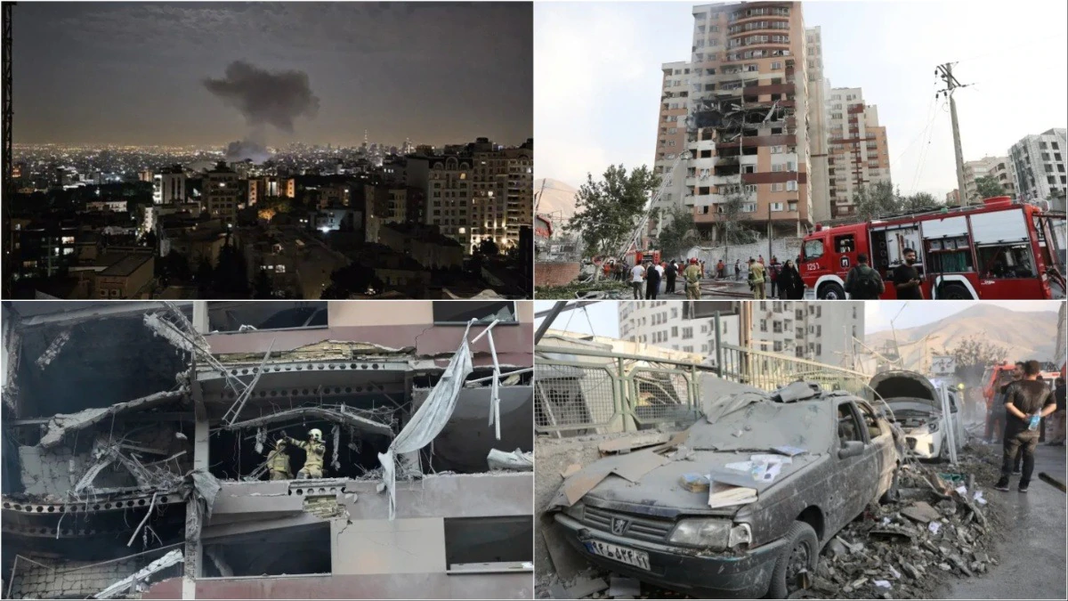 तेहरान पर बमबारी, परमाणु ठिकानों को निशाना