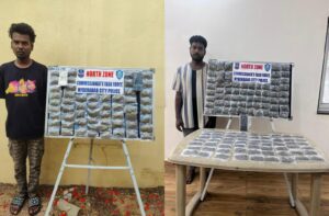 मादक पदार्थ बेचने वाले दो गिरफ्तार, 1.6 किलोग्राम गांजा जब्त