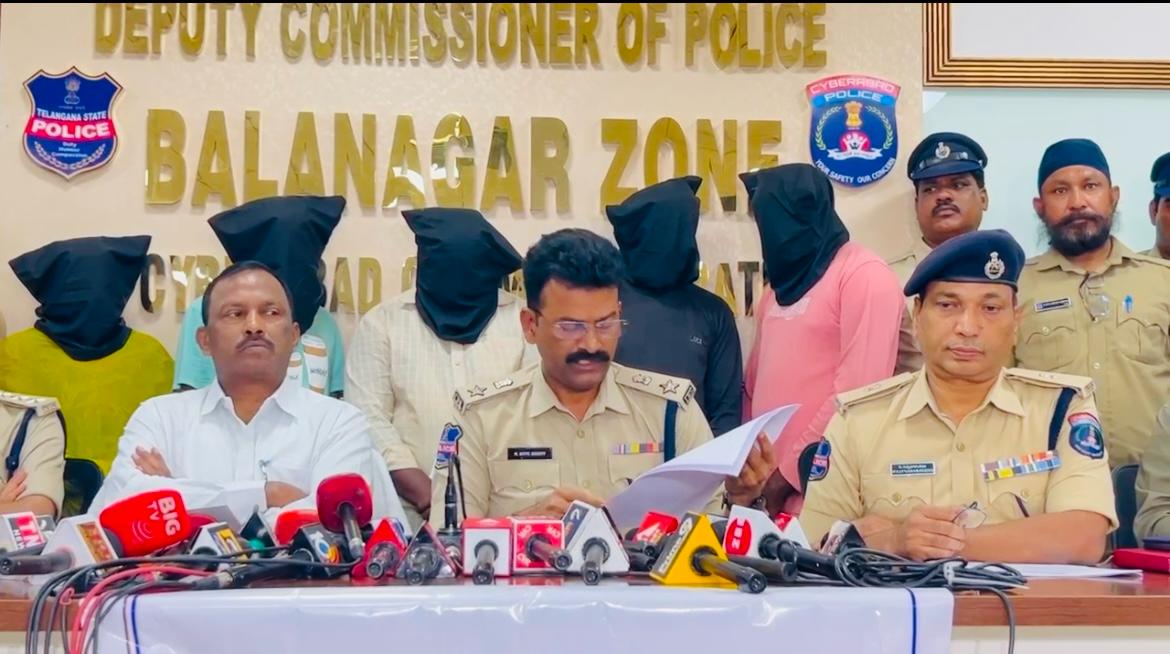 कुक्टपल्ली में एक करोड़ रुपये के मादक पदार्थ जब्त, सुरेंद्र समेत 5 गिरफ्तार