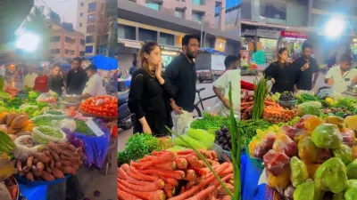 Actress ने ठेले से खरीदी सब्जी, साथ थे करोड़पति पति