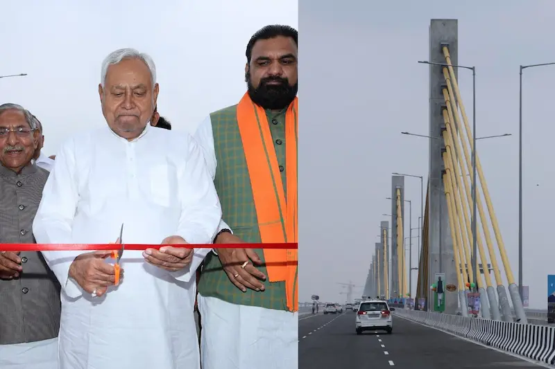 Bihar : देश के सबसे लंबे केबल ब्रिज का सीएम नीतीश ने किया उद्घाटन