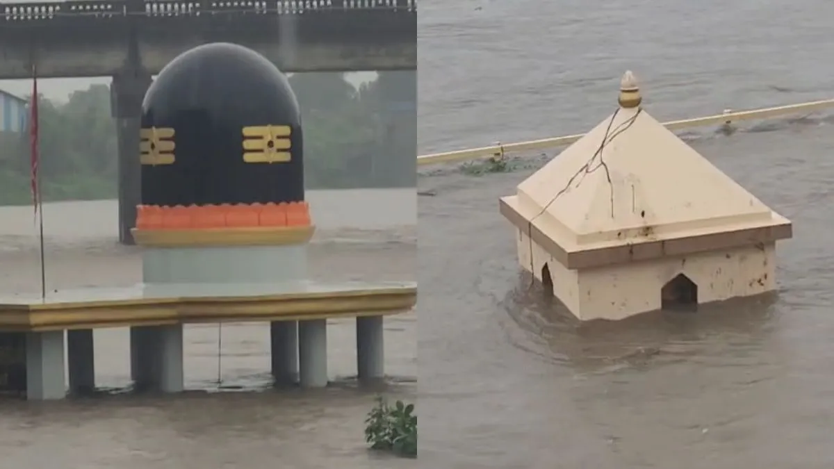 Gujarat Rain Alert: नवसारी में मंदिर डूबा, कई जिलों में रेड और ऑरेंज अलर्ट
