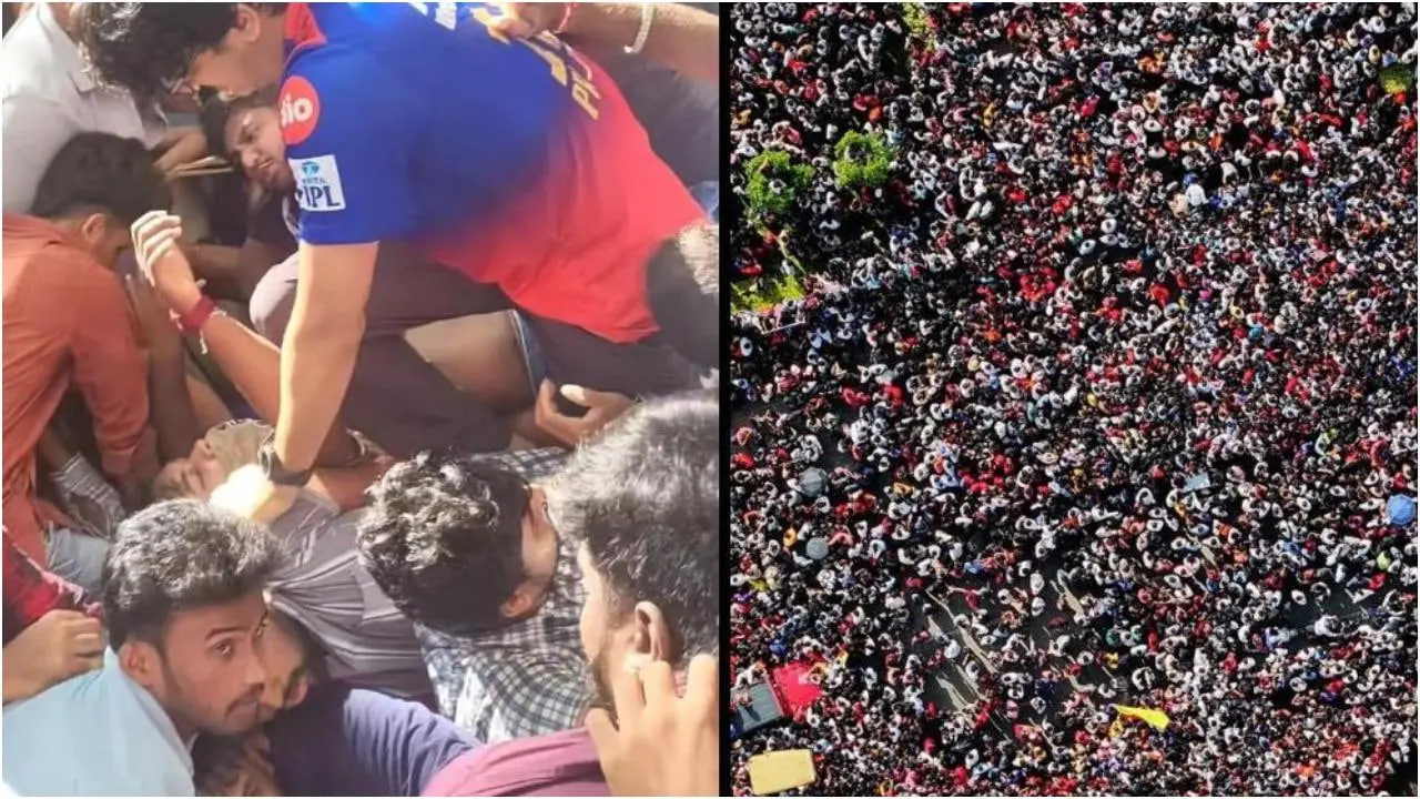 RCB की विक्ट्री परेड में भगदड़, 7 की मौत, अस्पताल पहुंचे CM सिद्धारमैया