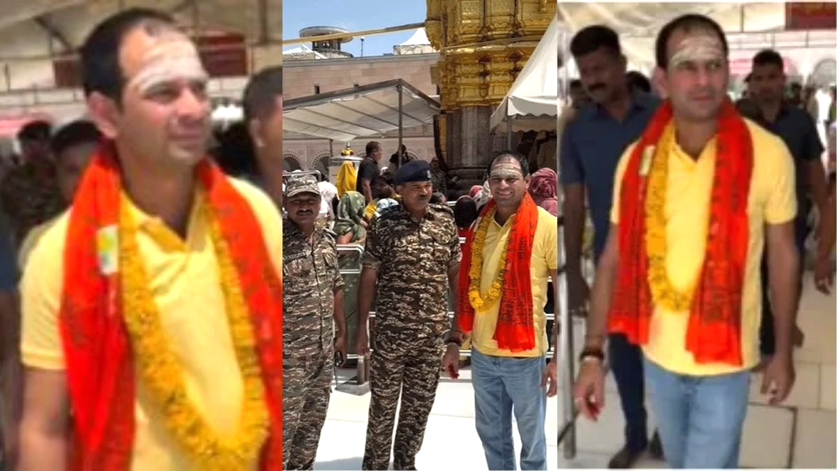 तेज प्रताप ने काशी विश्वनाथ मंदिर के प्रतिबंधित क्षेत्र में बनाई रील