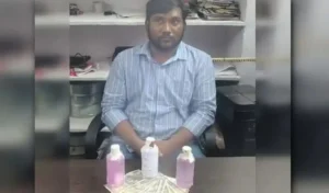 पंचायत राज विभाग का इंजीनियर ठेकेदार से रिश्वत लेते पकड़ा गया