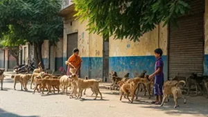 New Delhi : “आवारा कुत्तों को सड़क पर क्यों खिलाते हैं? अपने घर ले जाकर खिलाइए”