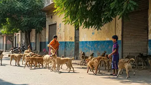 New Delhi : “आवारा कुत्तों को सड़क पर क्यों खिलाते हैं? अपने घर ले जाकर खिलाइए”