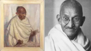 लंदन में बिकेगी हमारे गांधीजी की दुर्लभ ऑइल पेंटिंग