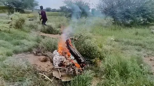 Rajasthan : चुरू में जगुआर फाइटर जेट क्रैश