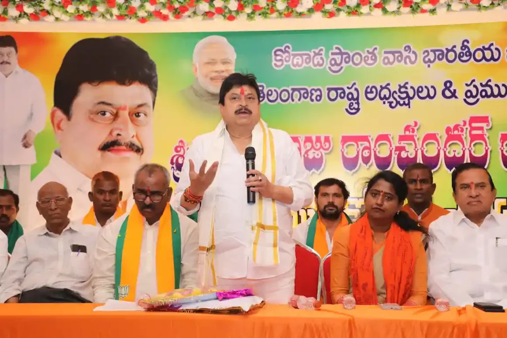 Hyderabad : बीजेपी को सत्ता में लाने में बुद्धिजीवियों को महत्वपूर्ण भूमिका निभानी चाहिए: रामचंदर राव