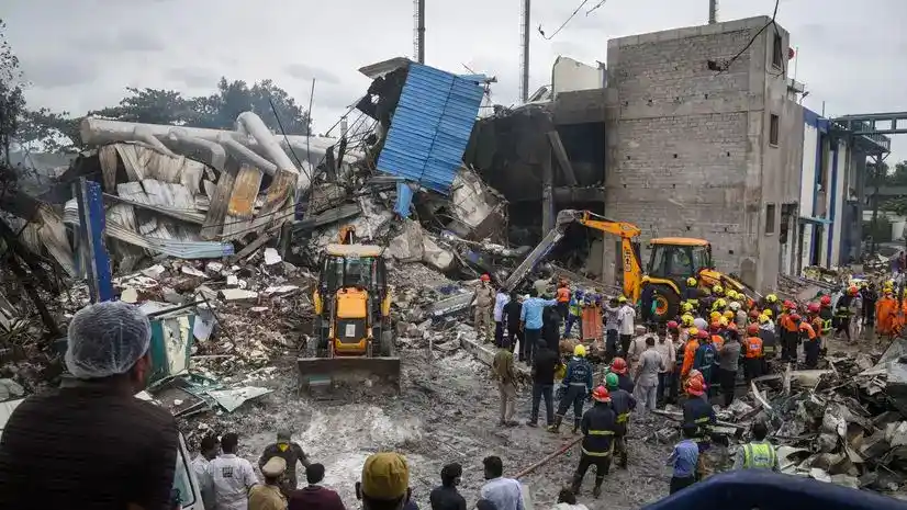 Hyderabad News : विस्फोट पीड़ितों के परिजनों ने  किया प्रदर्शन