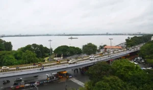 Hyderabad : हुसैन सागर उफान पर, 1,181 क्यूसेक पहुंचा पानी