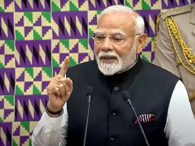 National: घाना में गरजे मोदी, शुगर अनानास लोफ से भी मीठी हमारी दोस्ती ..