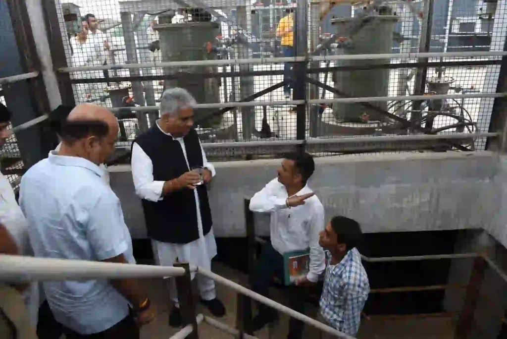 Jaipur : केंद्रीय मंत्री में सीईटीपी और एसटीपी प्लांट का किया औचक निरीक्षण