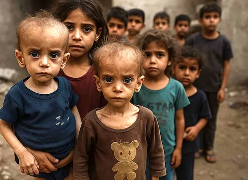 International : गाजा पट्टी में कुपोषण से बच्चों की हो रही लगातार मौतें