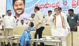 Hyderabad : राशन कार्ड वितरण कार्यक्रम में बीआरएस और कांग्रेस नेताओं के बीच तनाव