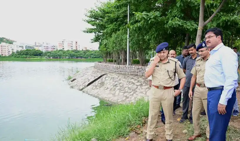 Flood Management : हाइड्रा प्रमुख एवी रंगनाथ ने मलकम चेरुवु का किया दौरा