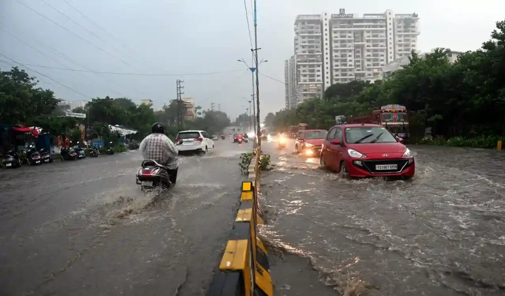 Hyderabad : बंजारा हिल्स क्षेत्र में हुई 74.5 मिमी बारिश