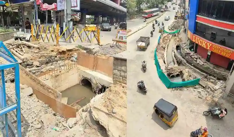 Traffic : लकड़ीकापुल में तूफानी जल निकासी कार्य में देरी के कारण बिगड़ी यातायात की स्थिति