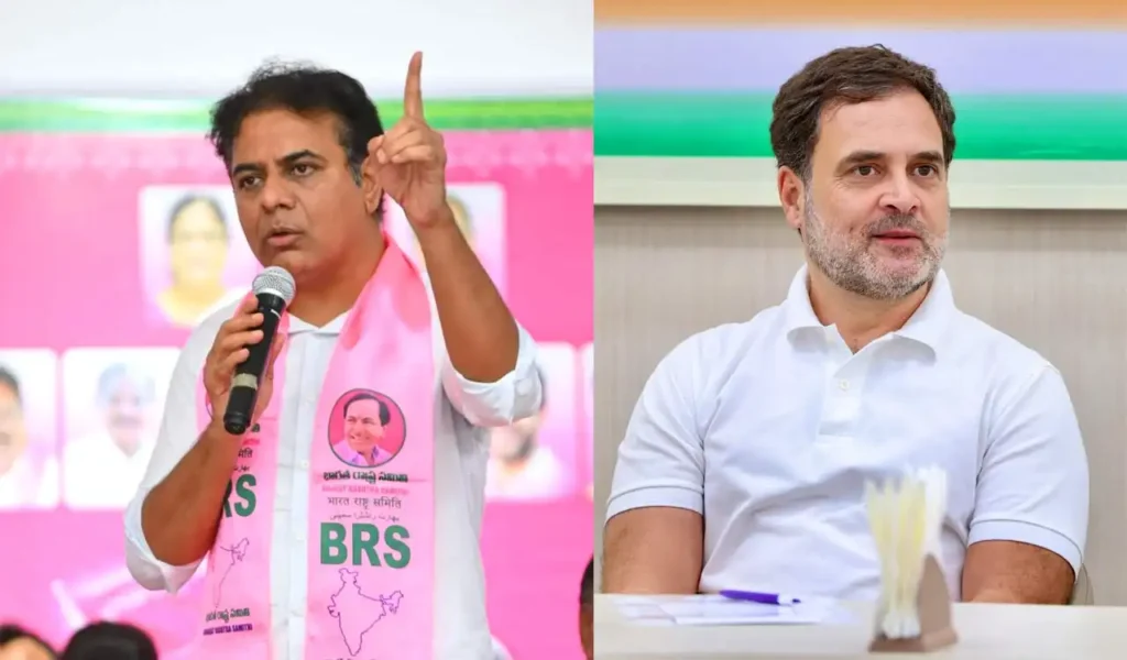 Politics : जो कहते हो, वही करो: केटीआर ने दलबदल विरोधी कानून पर राहुल गांधी को दी चुनौती