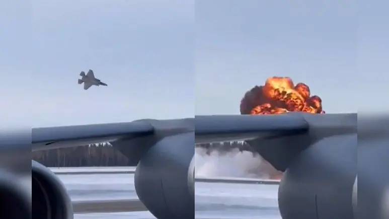 Crash F -35: जब देखते ही देखते आँखों के सामने गिर गया