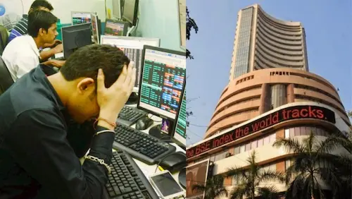 Stock Market : बाजार में गिरावट, सेंसेक्स 308 अंक लुढ़का