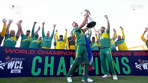 WCL 2025 Final : पाकिस्तान को हराकर द. अफ्रीका की टीम बनी चैंपियन