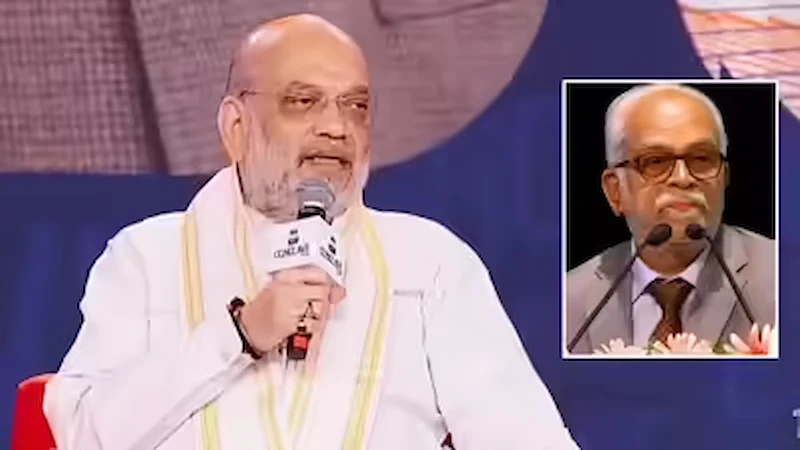 Sudarshan Reddy पर अमित शाह ने लगाए गंभीर आरोप, भड़क उठे कांग्रेसी