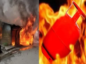 Accident : गैस सिलेंडर विस्फोट से इमारत ढही, एक की मौत, तीन घायल
