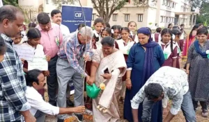 Khammam : आईटीसी एमएसके, सीआईआई ने खम्मम में वायरा गुरुकुल में वन महोत्सव मनाया