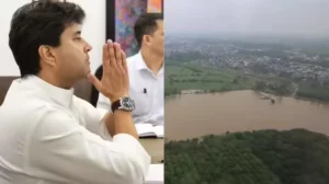 National: बाढ़ से प्रभावित क्षेत्रों का दौरा करेंगे सिंधिया