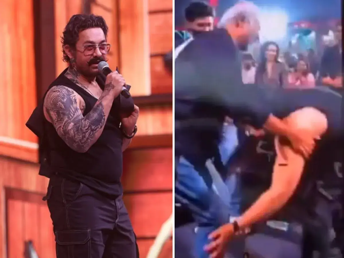 कुली के ट्रेलर लॉन्च में पहुंचे आमिर खान, छुए रजनीकांत के पैर