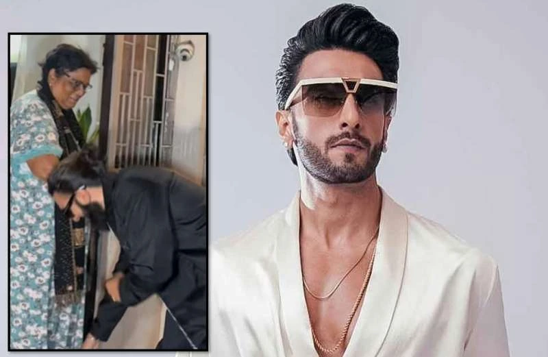 Fans Reaction : रणवीर ने बुजुर्ग महिला के छुए पैर, आने लगे कमेंट, इसे कहते हैं संस्कार..