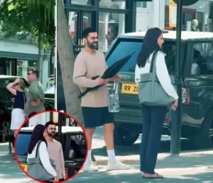 Sports : लंदन की सड़कों पर छाता लेकर अनुष्का के साथ घूमते दिखे विराट