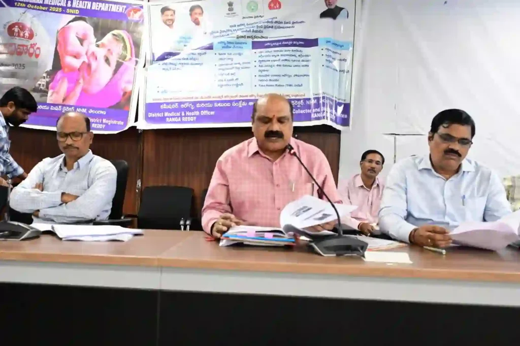 News Hindi : प्रत्येक बच्चे को पोलियो की खुराक पिलाई जाए: श्रीनिवास
