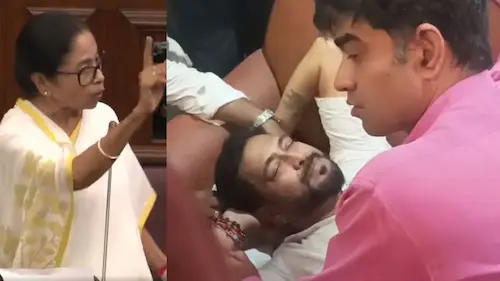 Kolkata : बंगाल विधानसभा में जबरदस्त हंगामा