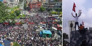 Protest: नेपाल में सोशल मीडिया बैन से भड़की बगावत