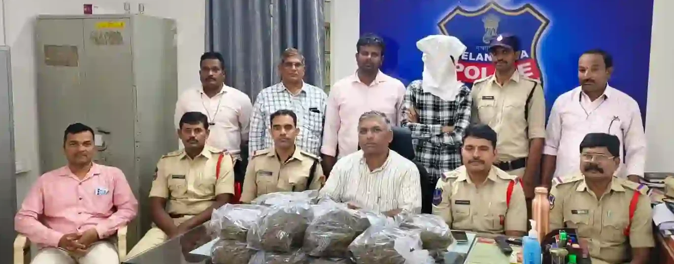 भारी मात्रा में गांजा के साथ मुबंई का अपराधी गिरफ्तार