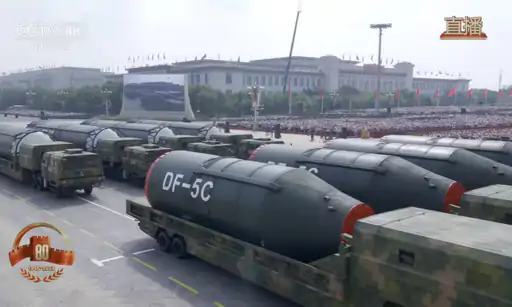 China: चीन ने दिखाई ताकत, विक्ट्री डे परेड में अमेरिका तक मार करने वाली मिसाइलें
