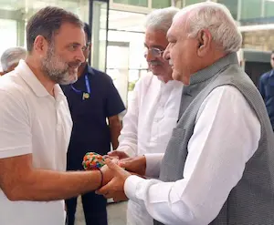 आईपीएस पूरन कुमार के आत्महत्या मामले में राहुल गांधी पहुंचे चंडीगढ़