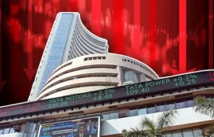 सेंसेक्स और निफ्टी लाल निशान में