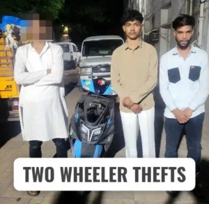 वाहन व मोबाइल चोरी के आरोप में सात गिरफ्तार